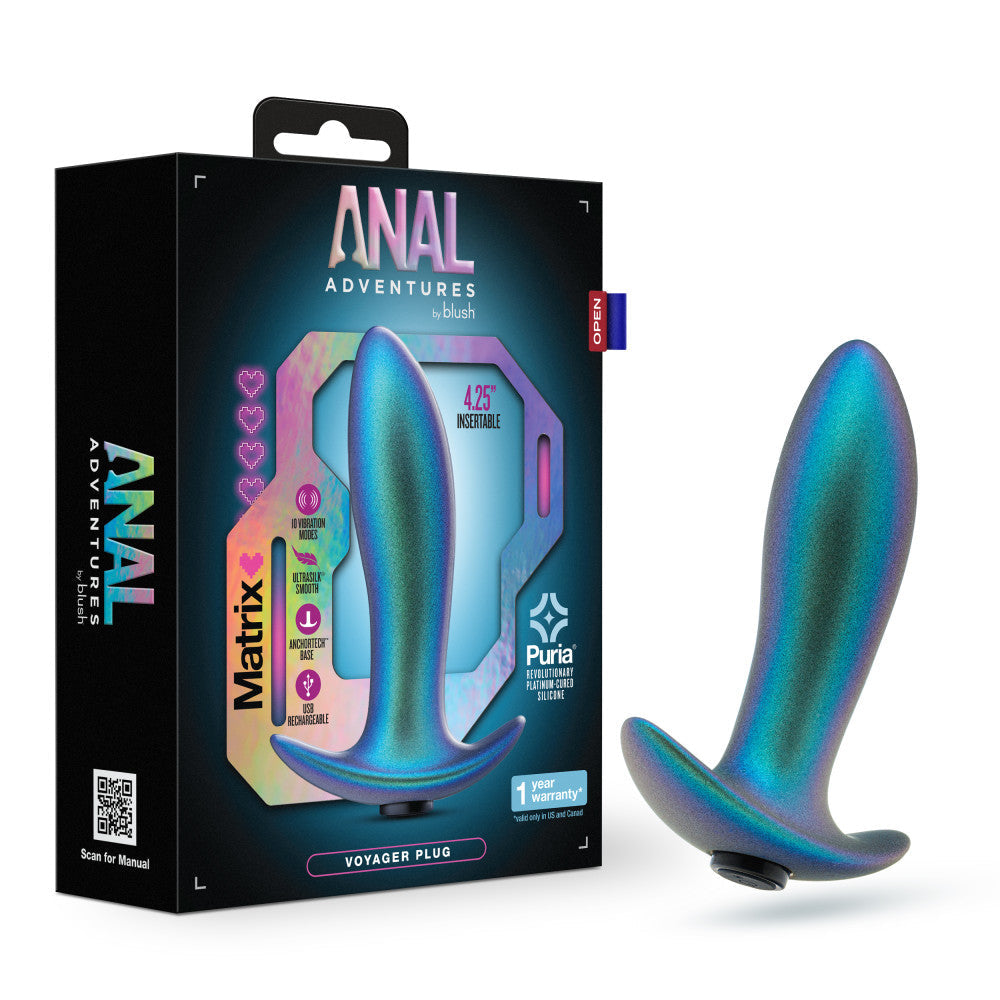 Anal Adventures Matrix Voyager Plug Neptune – Textured Anal Plug for Intense Stimulation
