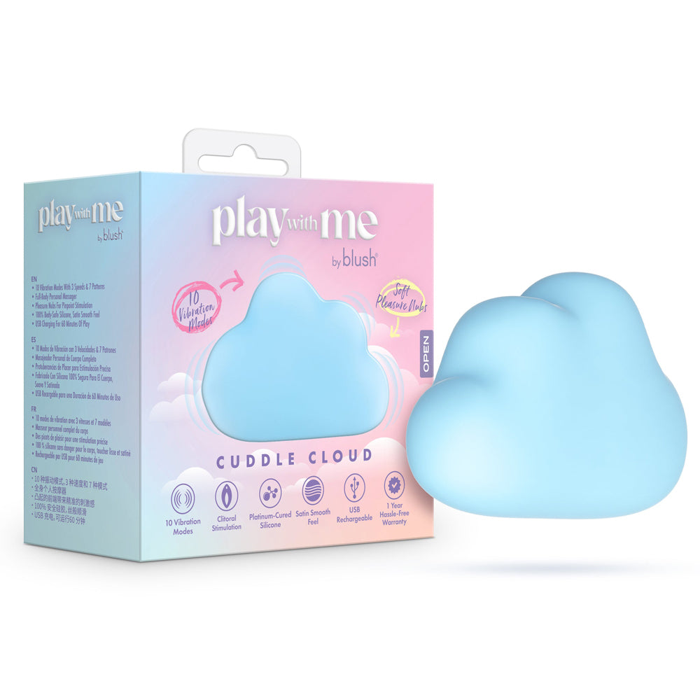 Play With Me Cuddle Cloud Blue – Soft Rechargeable Vibrator for Gentle Pleasure