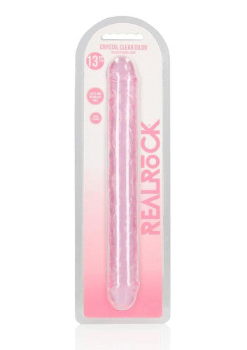 RealRock Crystal Clear Double Dong 13in