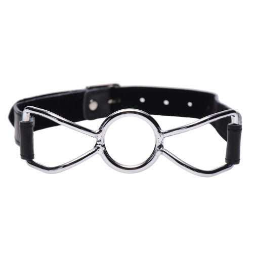 Strict Spider Mouth Gag – Adjustable Leather Strap with Steel O-Ring