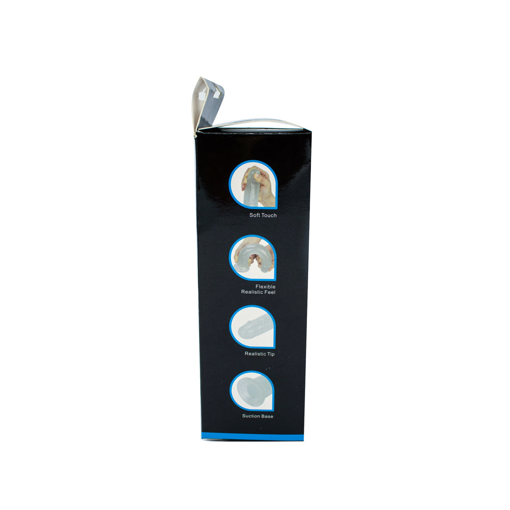 Get Lucky Glow-In-The-Dark Periwinkle Peen Dildo 8.5&Quot;