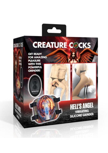 Creature Cocks Hell's Angel Rechargeable Silicone Vibrating Grinder - Intense & Wild Pleasure