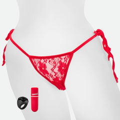 My Secret Charged Remote-Control Panty Vibrator, Red, 1 Count