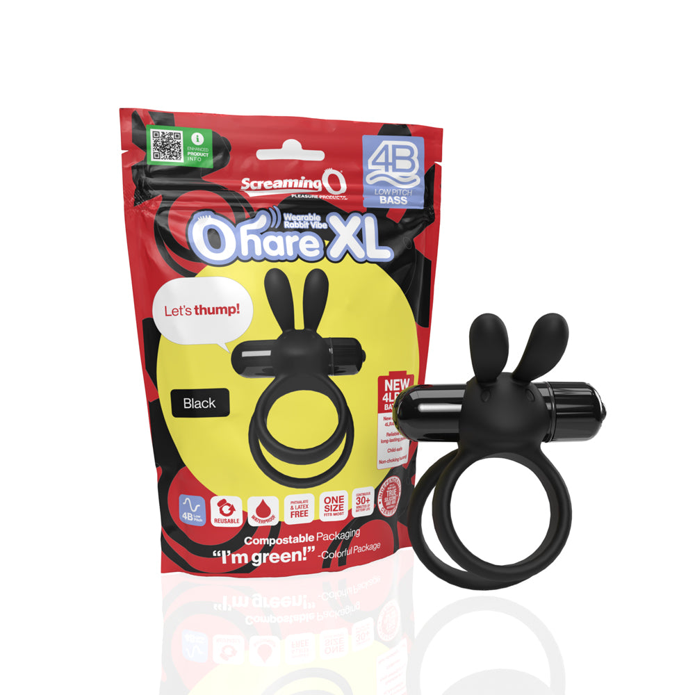 Screaming O Ohare XL 4B Black - Vibrating Penis Ring for Men