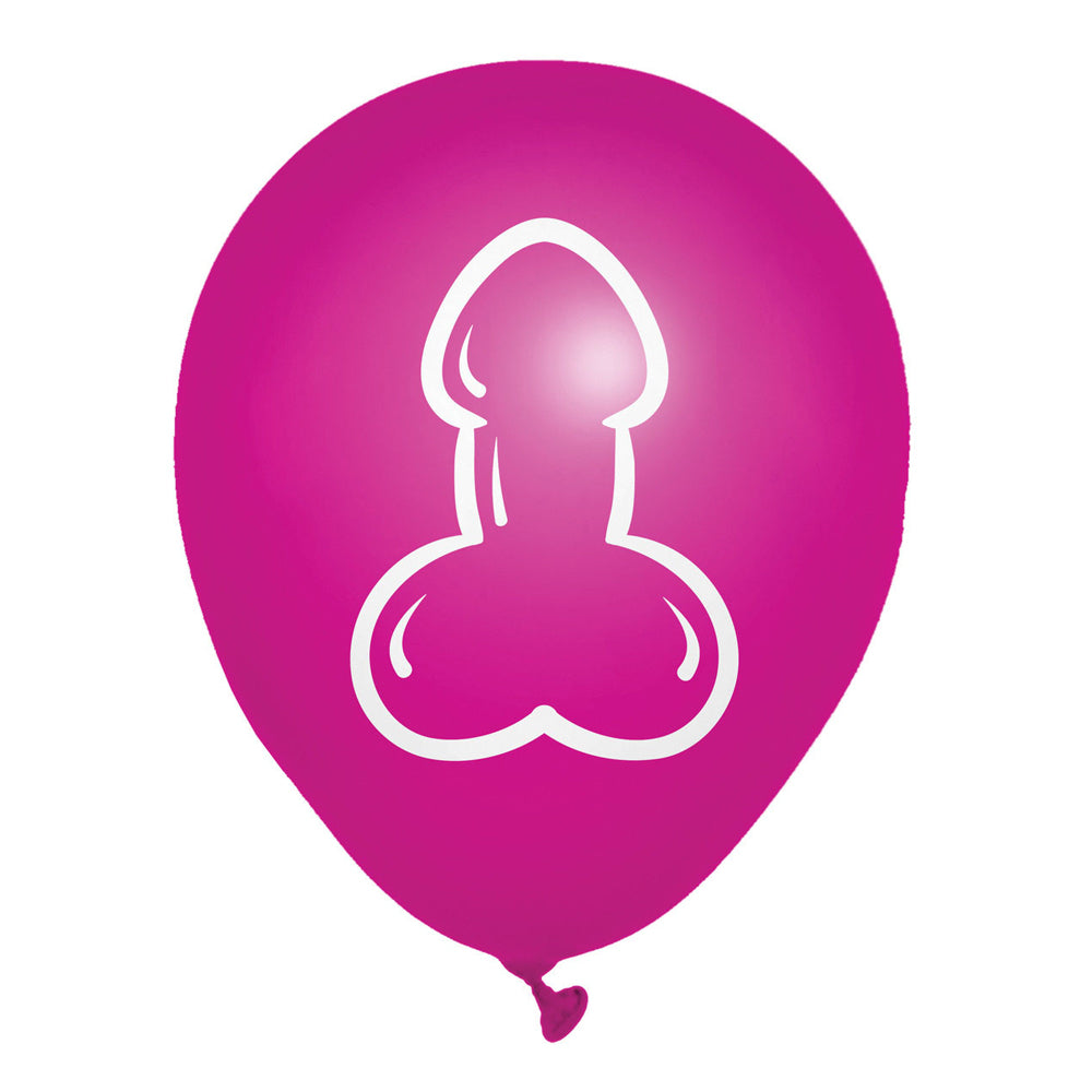 8-Count Penis Balloons – Latex Gag Gift for Bachelorette Party Decor