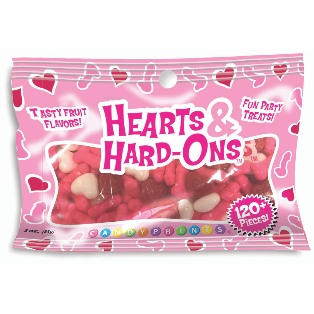Hearts & Hard Ons Candy – 3 oz Bag, Heart-Shaped Sweets