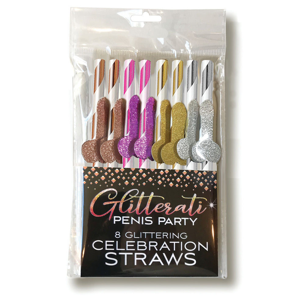 Glitterati Straws - Glittery Party Drinking Straws for Weddings, Parties & Events
