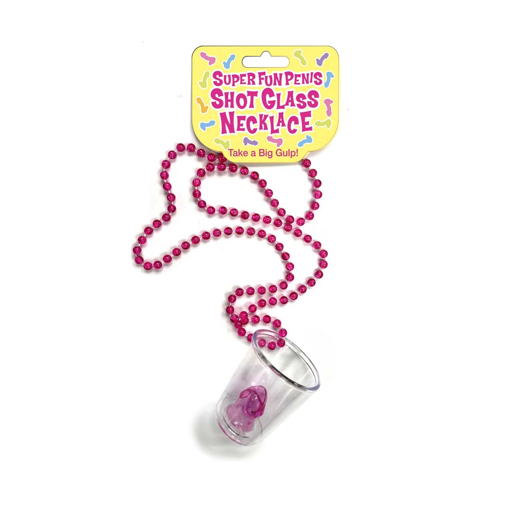 Penis Shot Glass Necklace – Funny Adult Novelty Jewelry, Bachelor Party Gift, Gag Gift