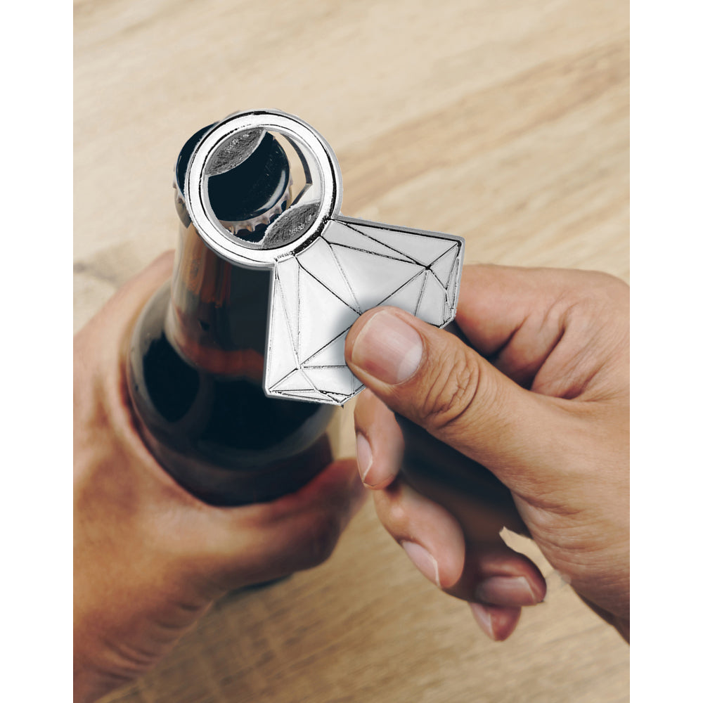 Glitterati Diamond Bottle Opener - Crystal-Accented Barware Gift
