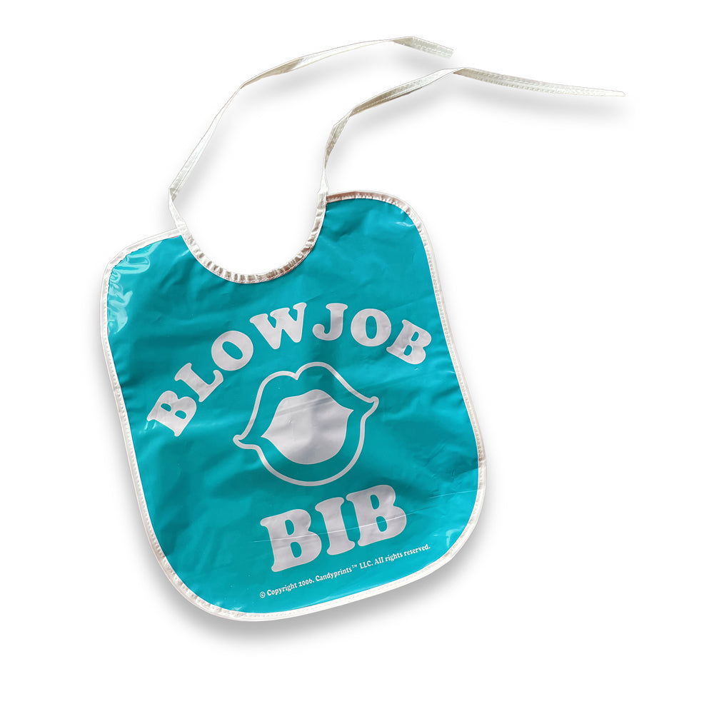 Teal Disposable Oral-Protection Bib for Intimate Play