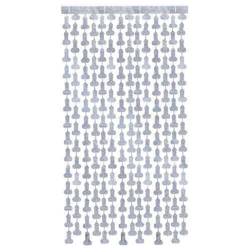 Glitterati Disco Penis Foil Curtains 2/6ft Pcs