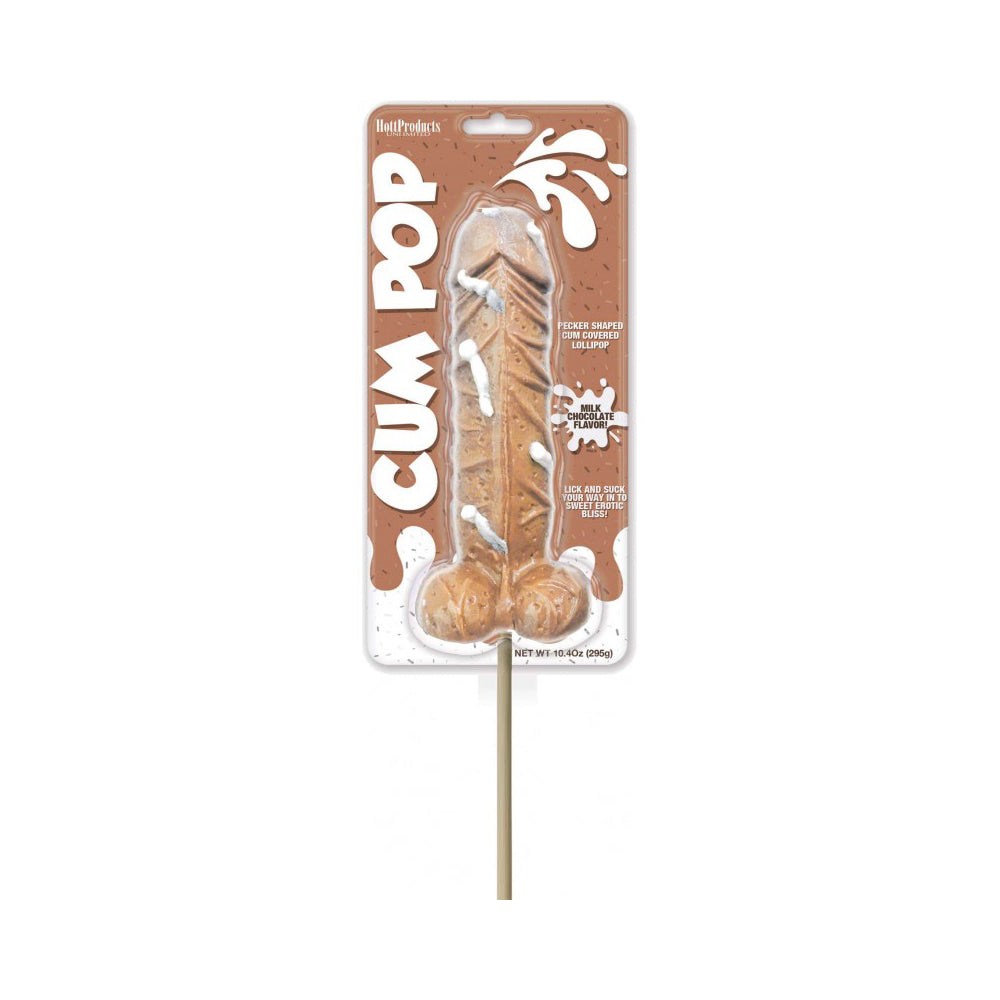 Cum Cock Pops Milk Chocolate Flavor Lollipop - 1 Pc Clamshell