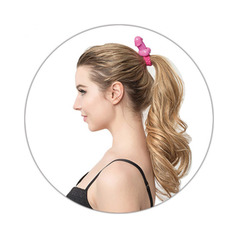 Pecker-Lastick Pink Hair Tie - Elastic Hair Tie for Women