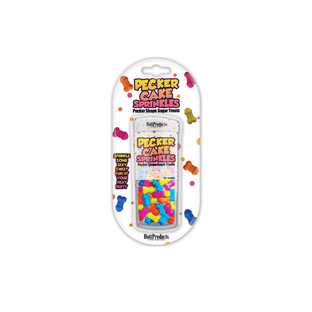 Penis-Shaped Cake Sprinkles - Novelty Party Candy for Cakes