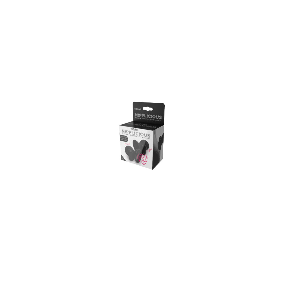 Nipplicious Vibrating Nipple Suction Cups – Black Sex Toy