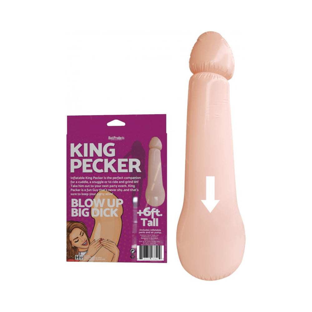 King Pecker 6-Foot Giant Inflatable Penis – Large Party Prank Toy