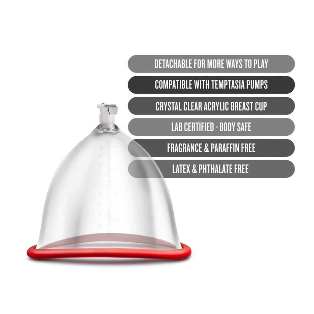 Temptasia Clear Breast Pump Cup – Replacement Part for Breast Pumps