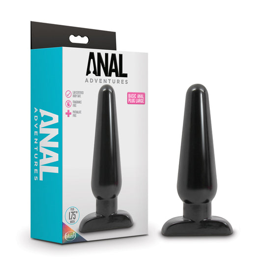 Large Black Anal Plug - Anal Adventures Basic