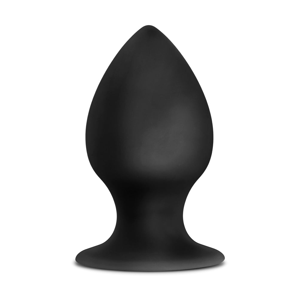 Anal Adventures Platinum Silicone Anal Stout Plug - Large, Black