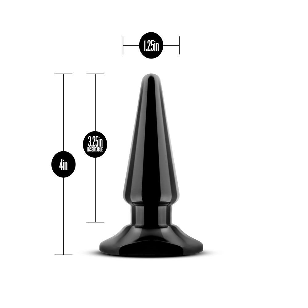 Anal Adventures Easy Plug Black - Butt Plug for Anal Play