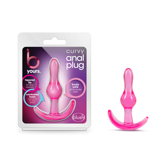 B Yours Curvy Anal Plug – Pink Butt Plug for Adults