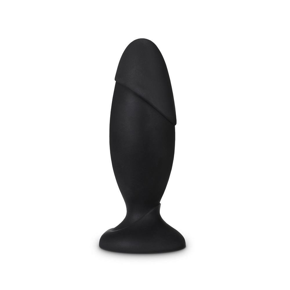 Anal Adventures Platinum Silicone Rocket Butt Plug – Black