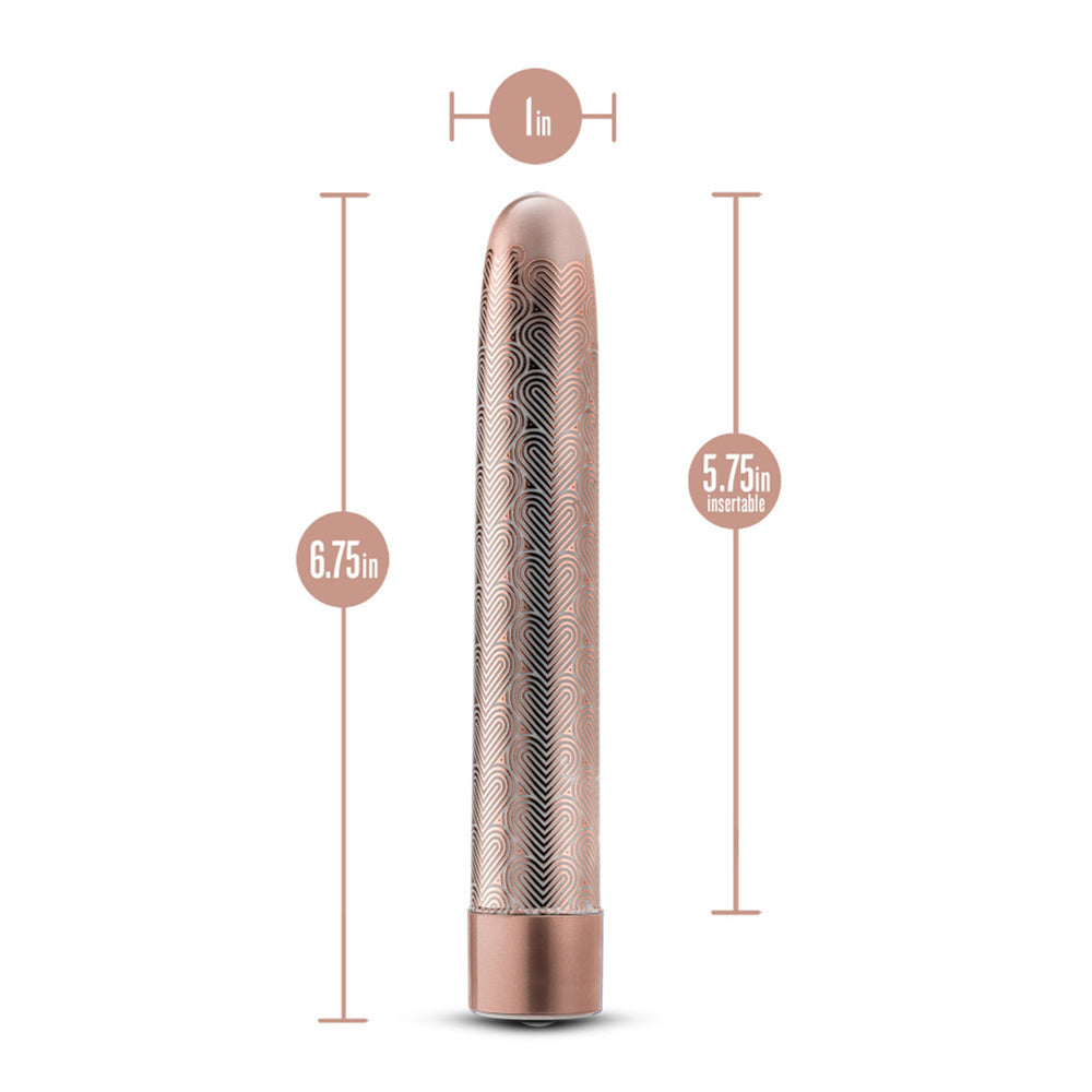 The Collection Lattice 7" Rechargeable Vibe Rose Gold