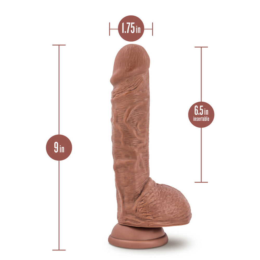 Au Naturel Big Billy 9" Dildo Mocha