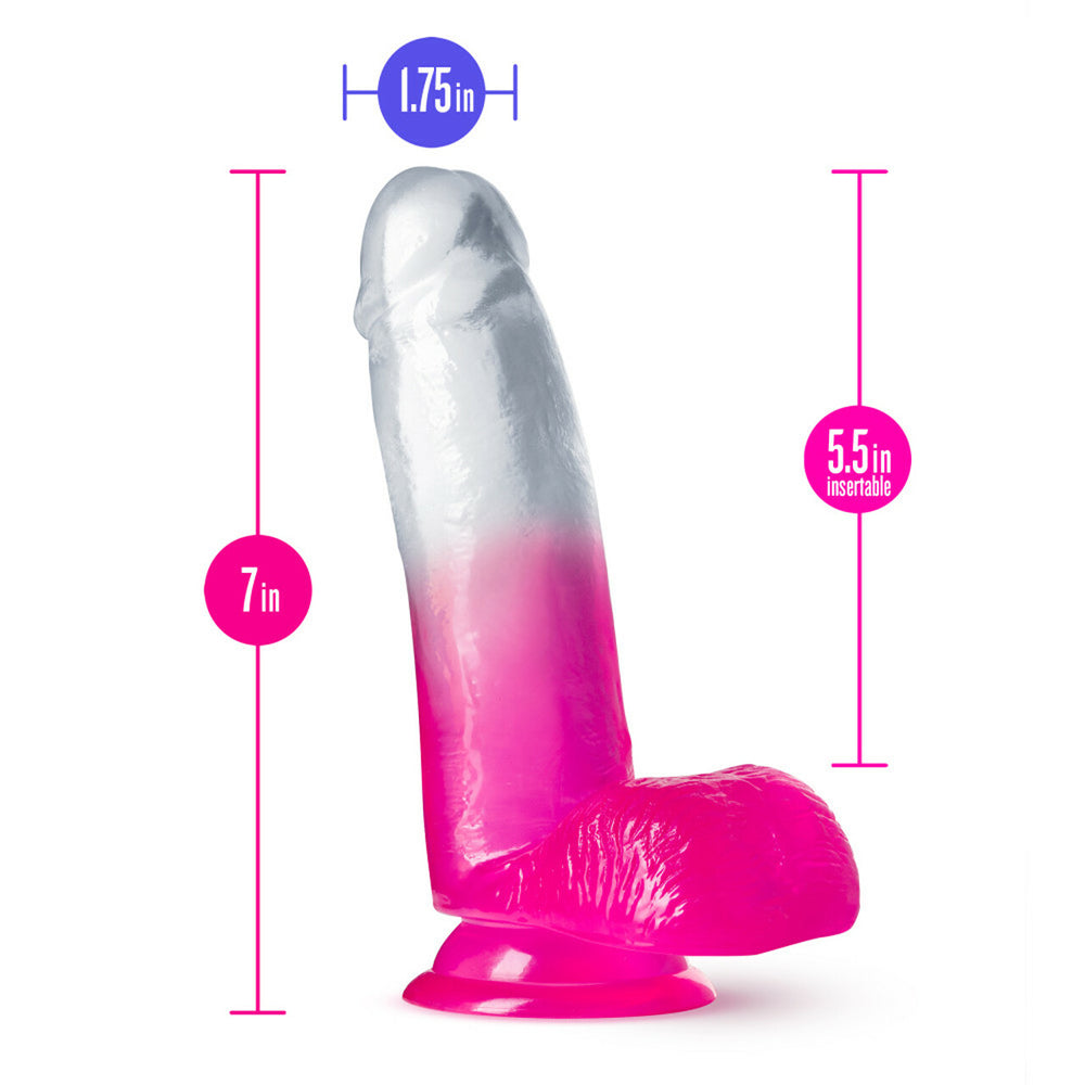 B Yours Sugar Magnolia 7" Dildo Fuchsia