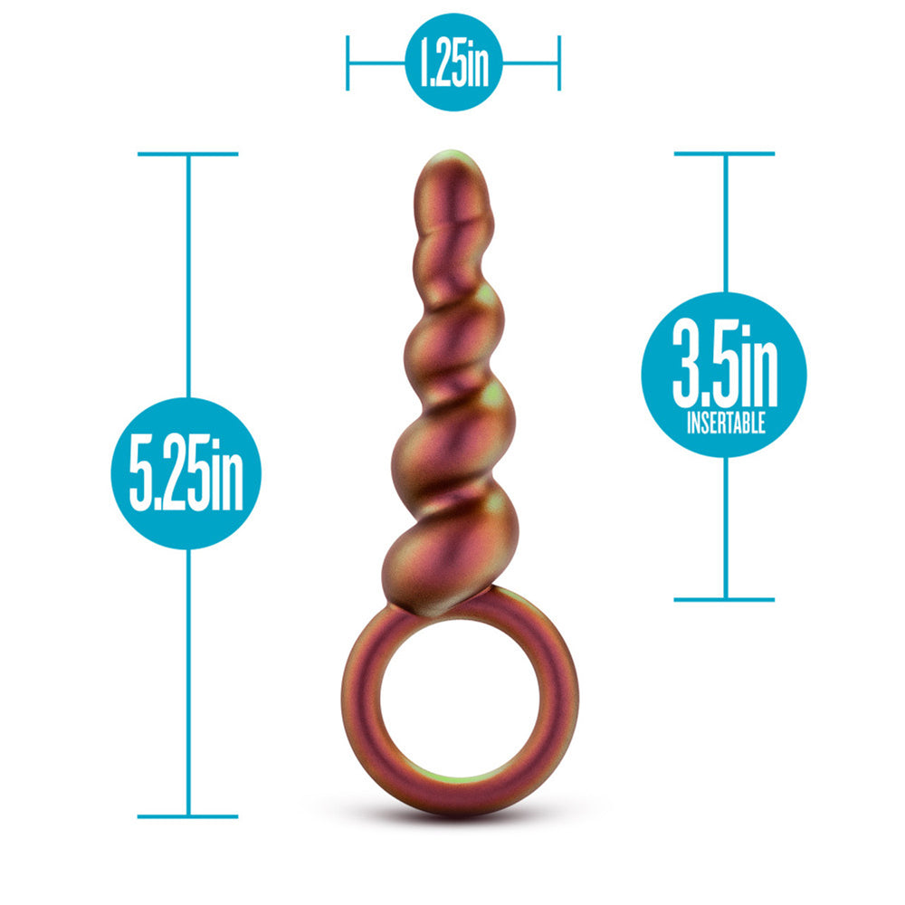 Copper Anal Plug - Matrix Spiral Loop Design | Anal Adventures