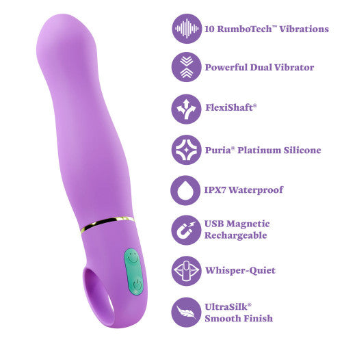 Aria Exciting AF 2.0 – Indigo Rechargeable Vibrator with Powerful Functions and Smooth Silicone Finish