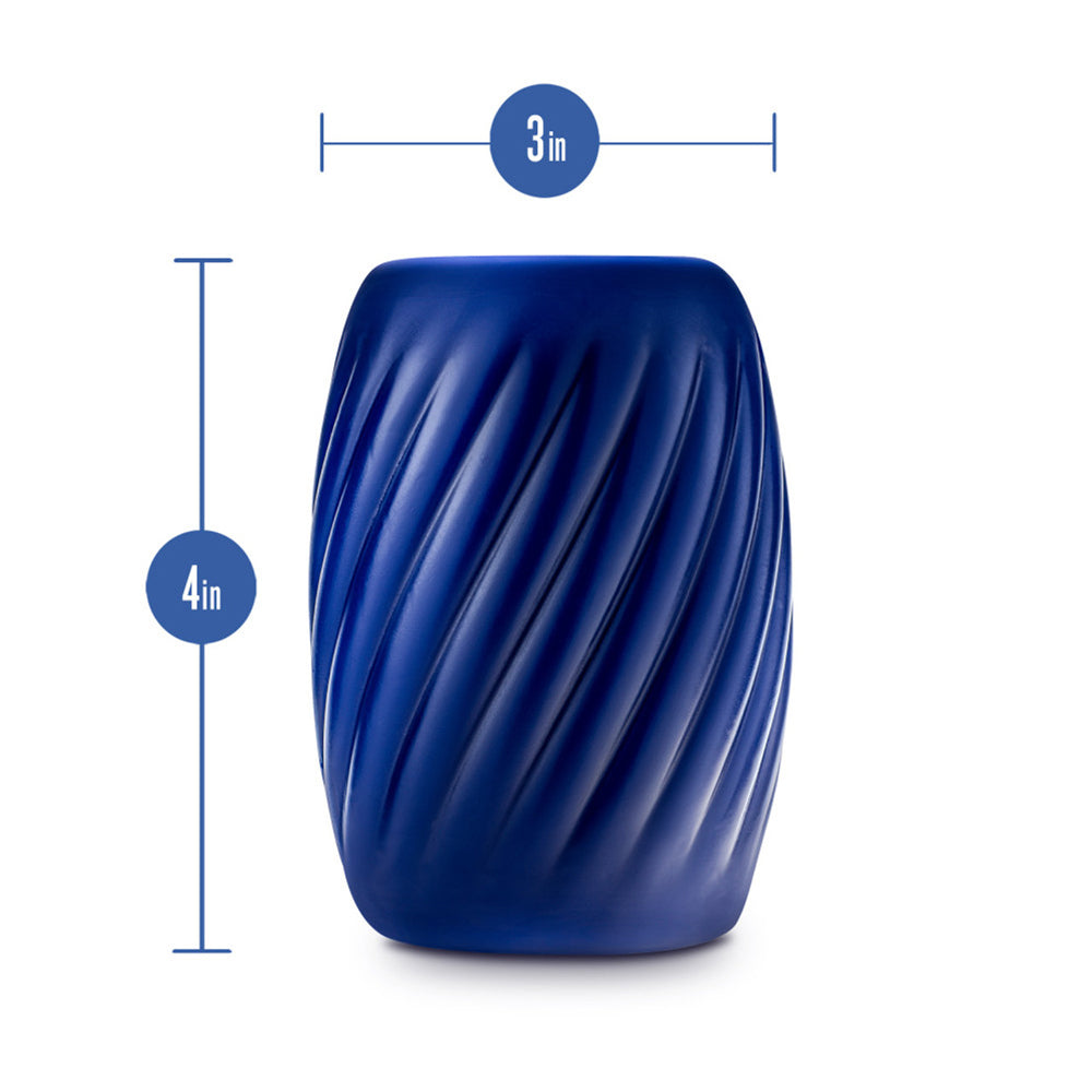 Rize Turbine Self-Lubricating Stroker – Blue Blue Male Masturbation Toy