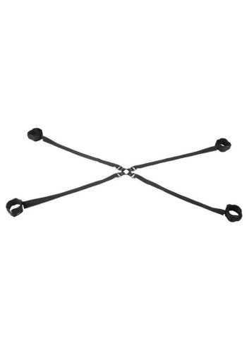 Velvet Noir Adjustable Hog Tie & Cuff Set – BDSM Restraint Set for Sensual Bondage Play