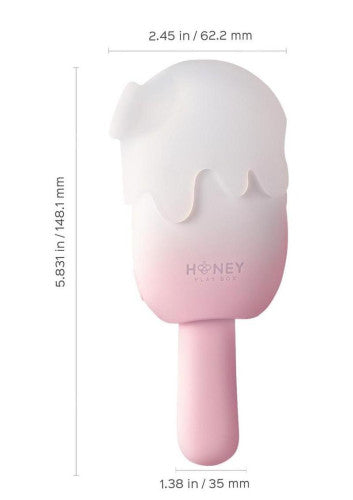 Bite Me Sucking, Tapping & Vibrating Silicone Rechargeable Cream Pop Stimulator