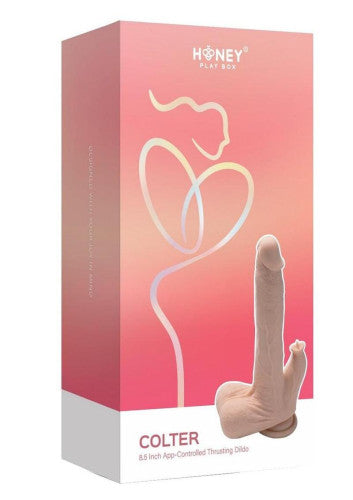Colter App-Controlled Thrusting Dildo with Vibrating Licker 8.5in