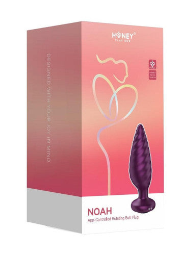 Noah App-Controlled Rotating Silicone Butt Plug
