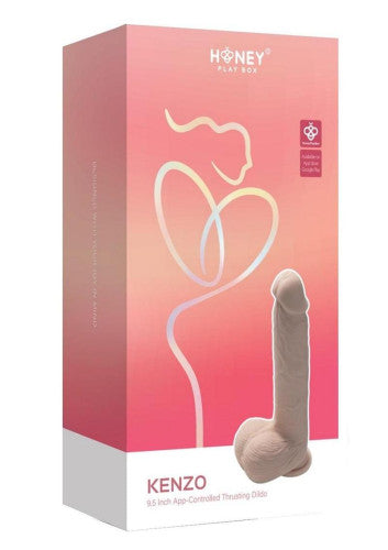 Kenzo App-Controlled Thrusting Silicone Dildo 9.5 In