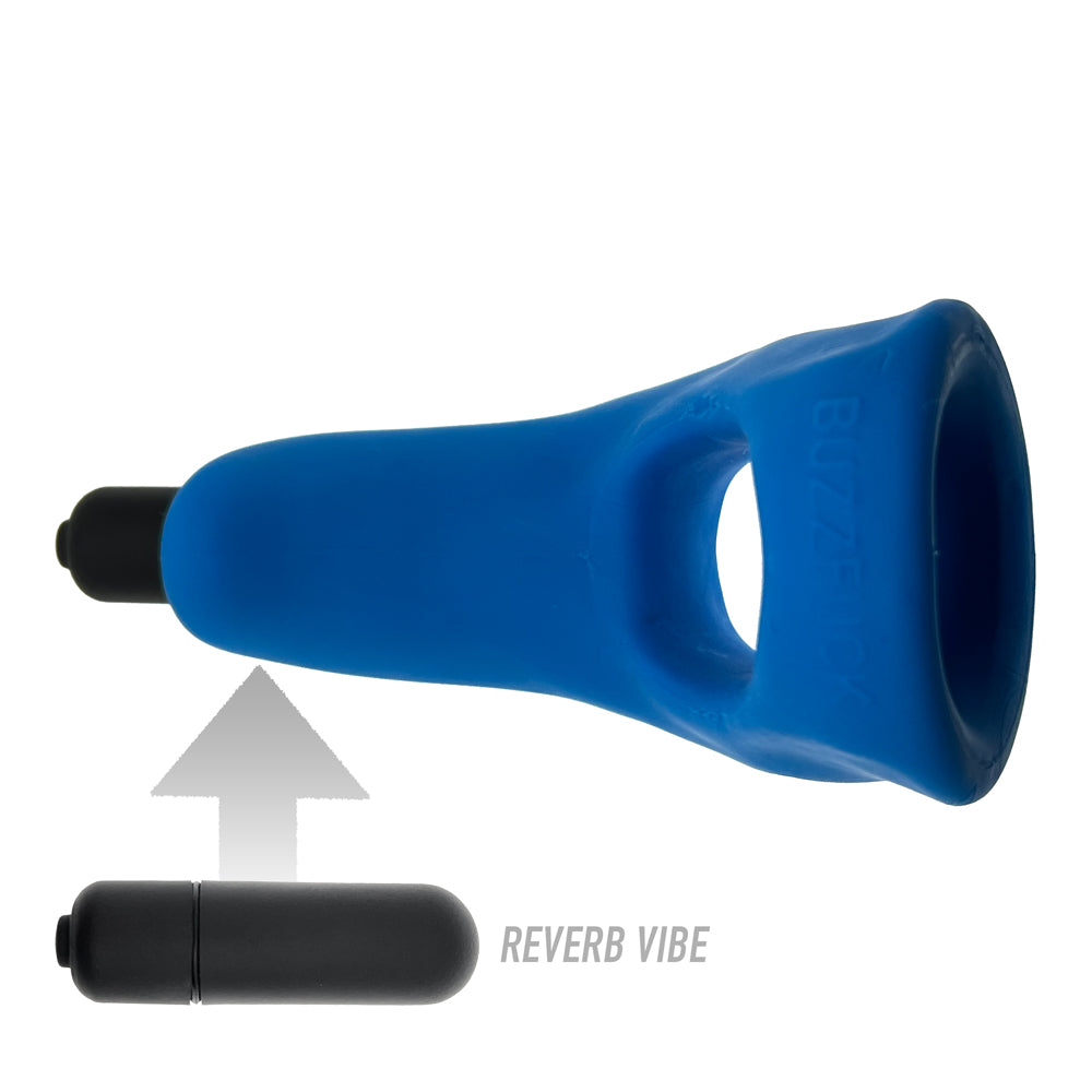 Buzzfuck Sling with Taint Vibe Teal Ice - Sex Toy for Adults