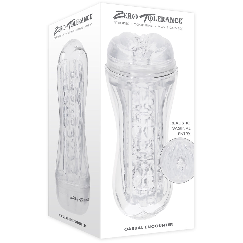 Casual Encounter Stroker – Textured Masturbator Sleeve for Intense Solo Pleasure