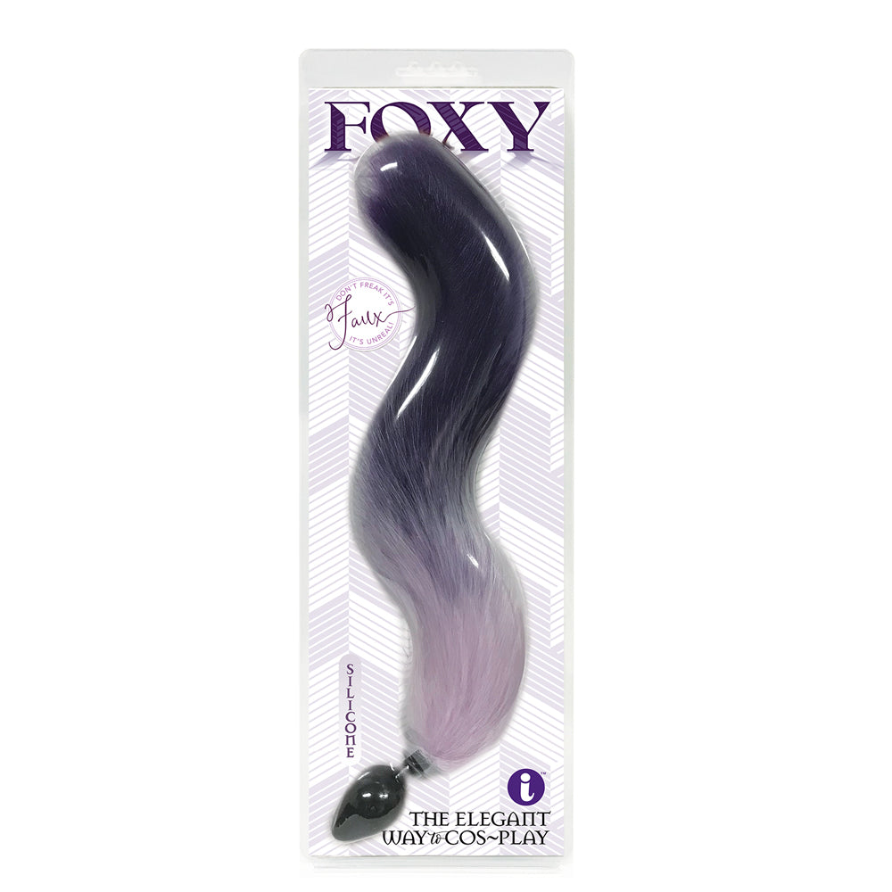 Purple Silicone Fox Tail Butt Plug – Foxy Fox Tail Anal Toy