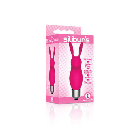 The 9's Silibuns Silicone Bunny Bullet Pink