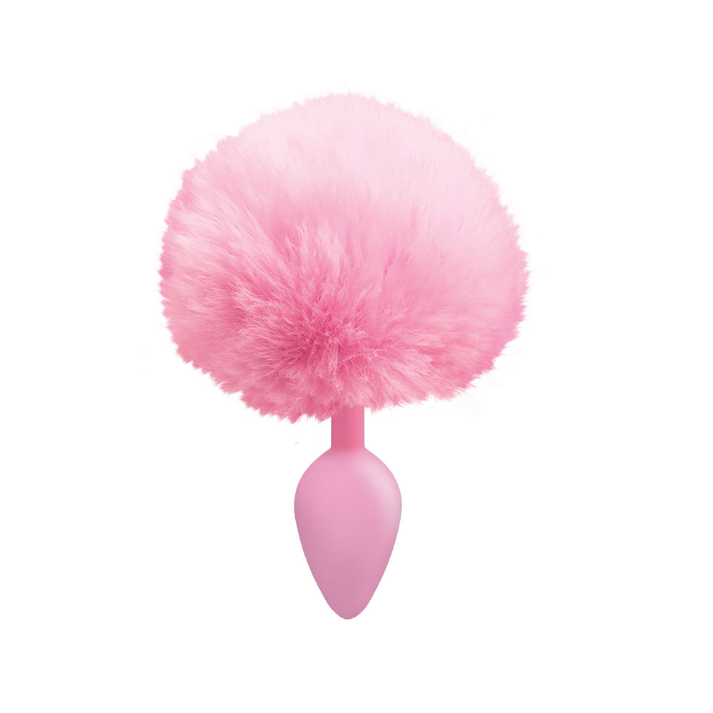 The 9's Cottontails Silicone Bunny Tail Butt Plug – Pink, Anal Toy