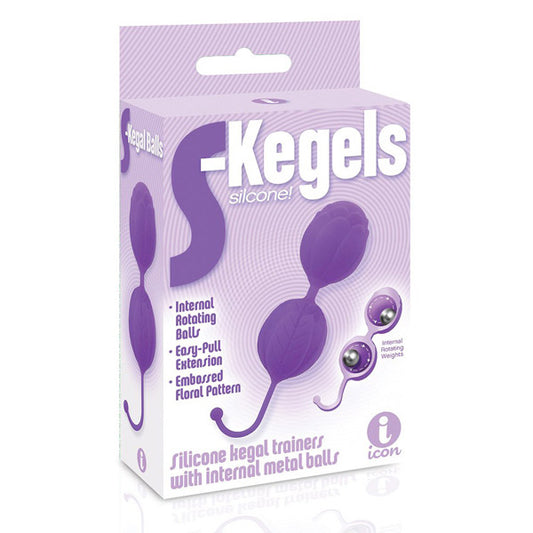The 9's S-Kegels Silicone Kegel Balls – Purple Pelvic Floor Exerciser