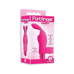 The 9's Flirt Finger Bunny Finger Vibrator Pink