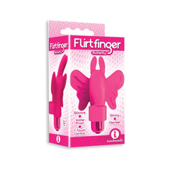 The 9's Flirt Finger Butterfly Finger Vibrator Pink
