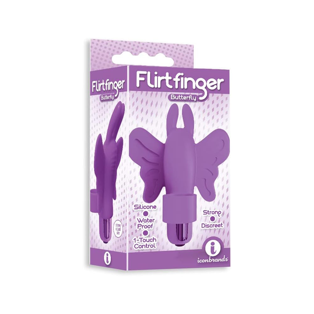 The 9's Flirt Finger Butterfly Finger Vibrator Pink