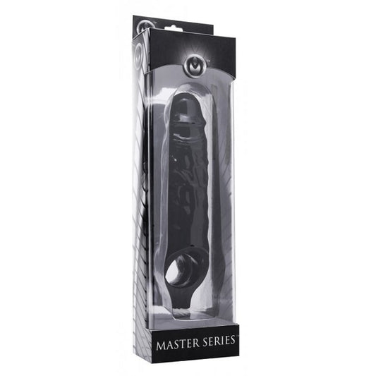 Masters Series Mamba Cock Sheath – Black – Male Sex Toy Accessory