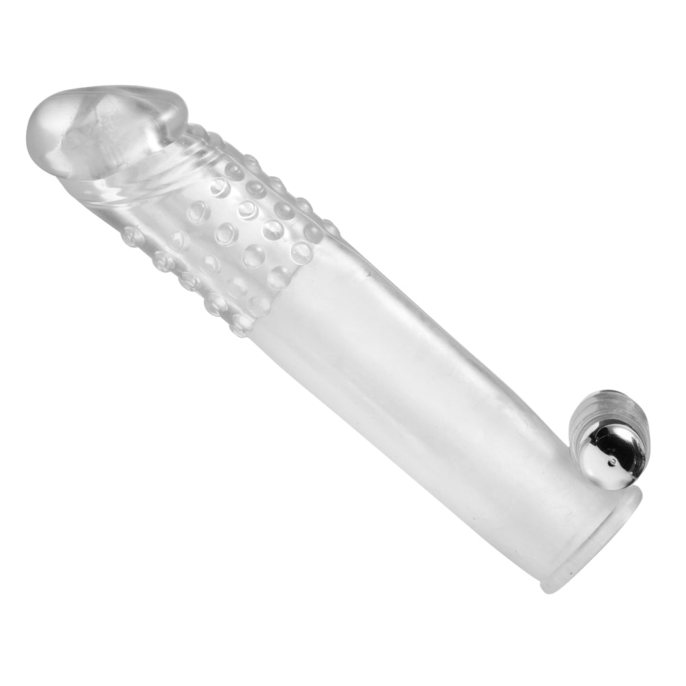Size Matters Clear Sensations Penis Extender Vibro Sleeve With Bullet