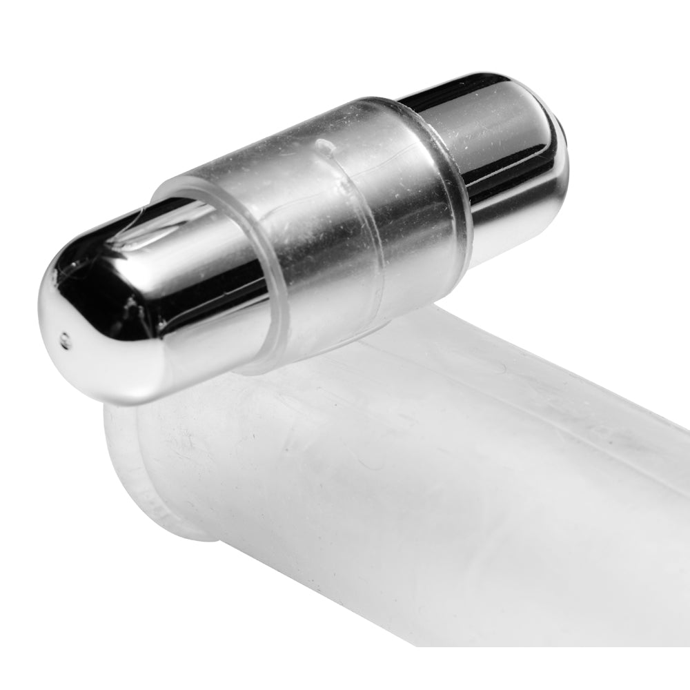 Size Matters Clear Sensations Penis Extender Vibro Sleeve With Bullet