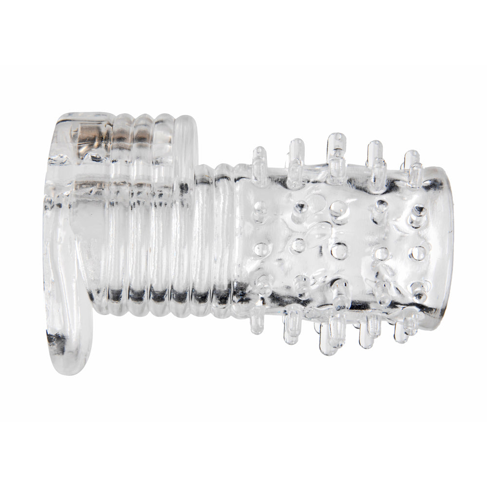 Size Matters Clear Sensations Vibrating Textured Erection Sleeve